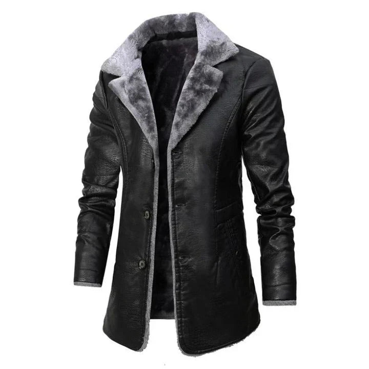 Men's short sheepskin coat warm stylish outerwear natural comfort premium quality durable easy care