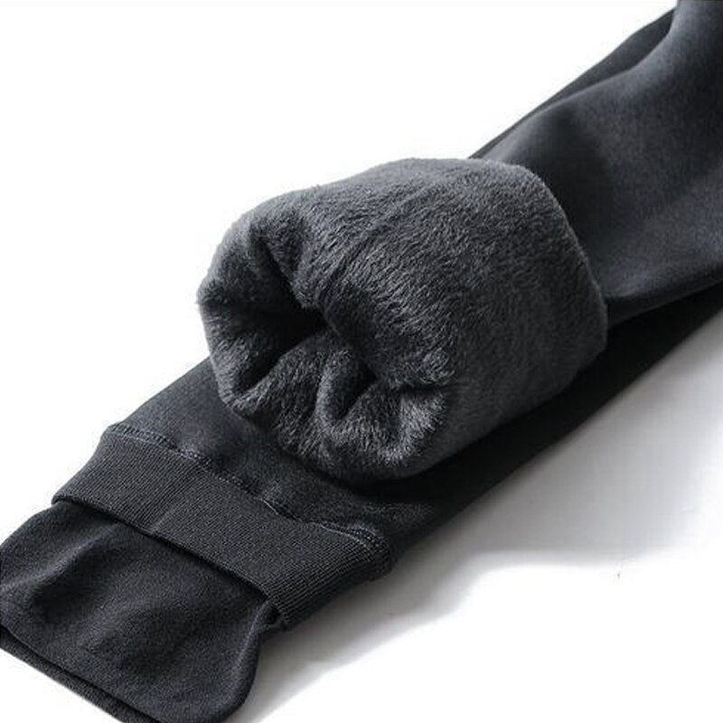 Women's black fleece-lined winter leggings 2-pack with flattering high-waist fit for all-day warmth