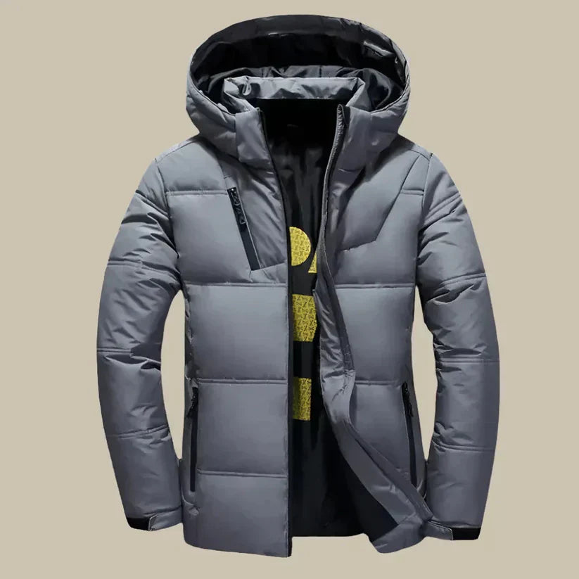 Men's waterproof winter jacket premium weatherproof coat with reliable weather sealing for warmth