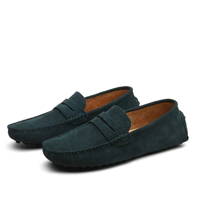 Hugo men leather moccasins Italian-inspired design premium leather upper soft lining timeless comfort