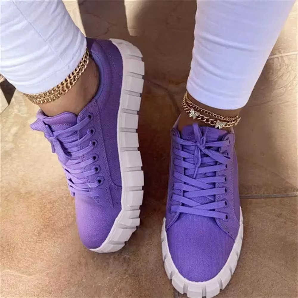Women's high platform walking shoes in bold streetwear style with lightweight elevated sole for everyday comfort