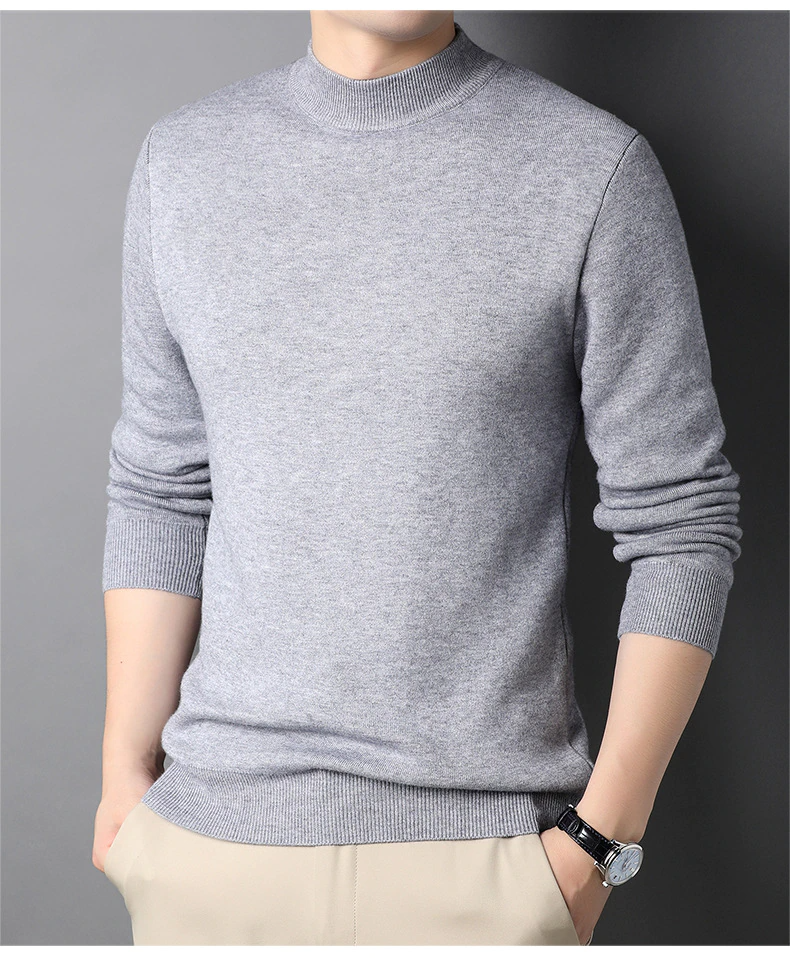 Men's classic long-sleeve polo shirt solid color regular fit versatile wardrobe essential all seasons
