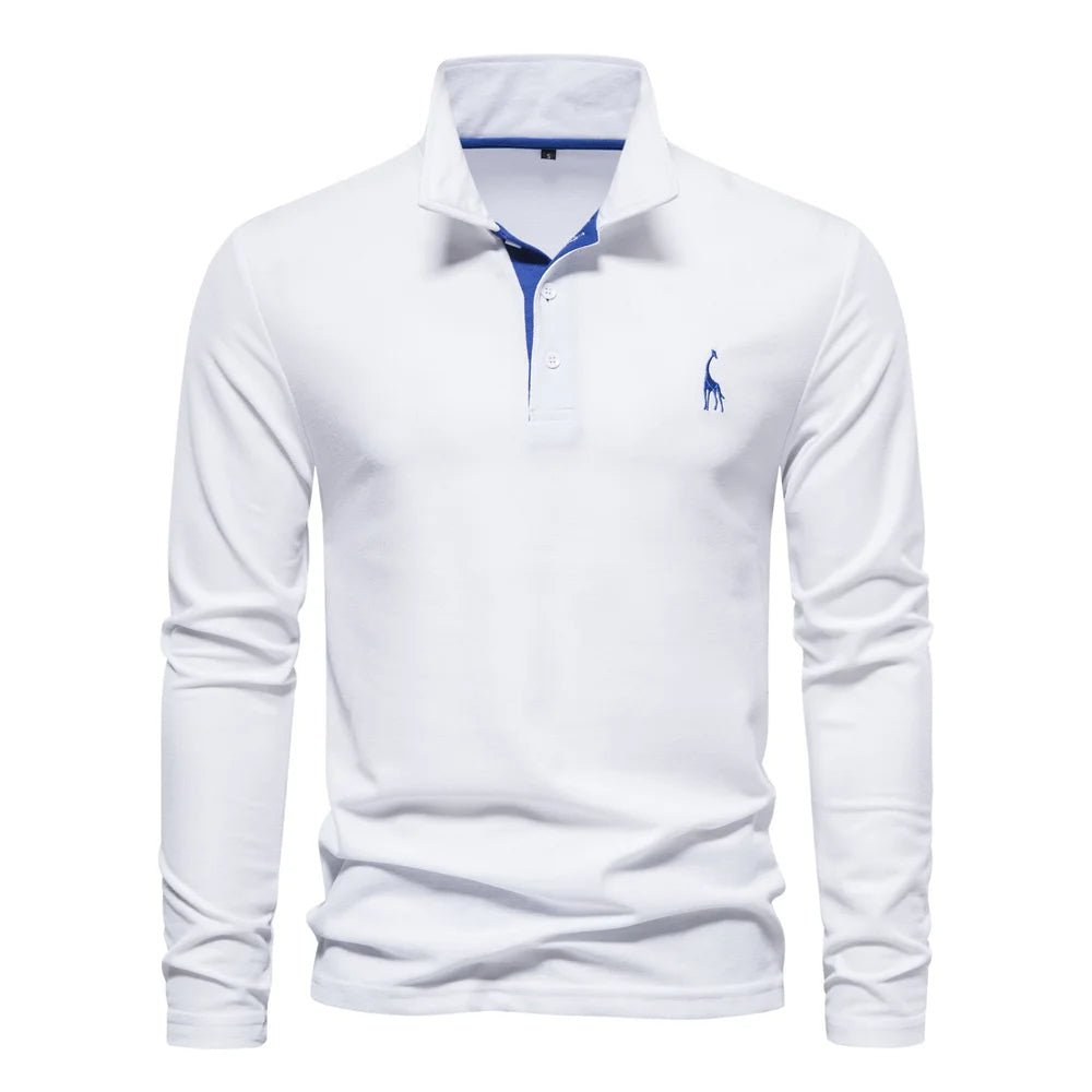Gregory men's slim fit long sleeve shirt tailored silhouette polished smart casual office look
