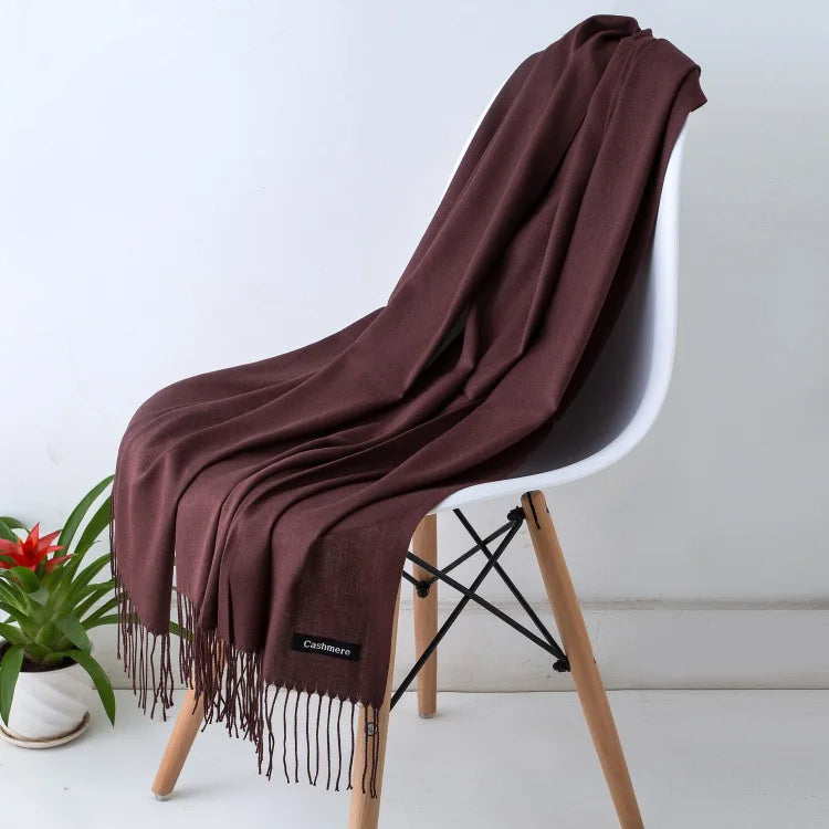 Women's luxury scarf soft warm premium material versatile elegant timeless casual formal style