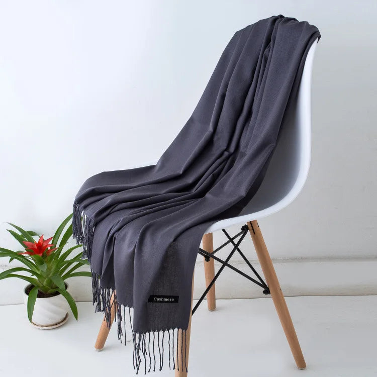 Women's luxury scarf soft warm premium material versatile elegant timeless casual formal accessory