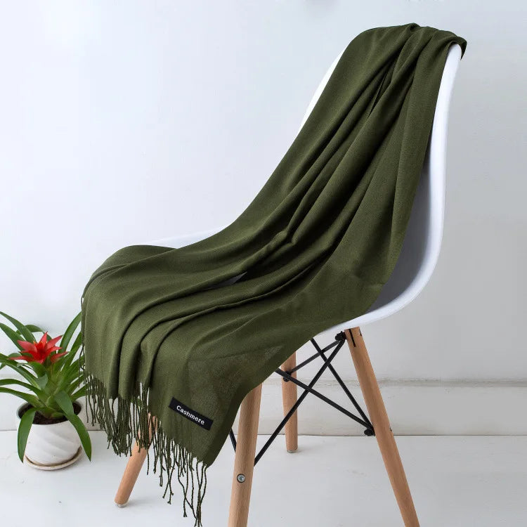 Women's luxury wrap scarf in premium soft material, versatile timeless design for casual and formal wear