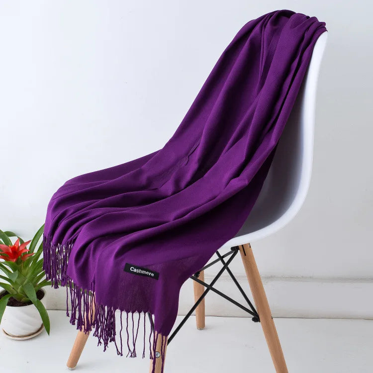 Women's luxury scarf soft warm premium material versatile elegant timeless casual formal style