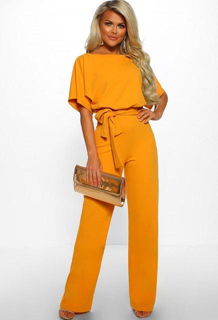 Elegant high-waist one-piece jumpsuit with flattering silhouette for everyday glam, spring 2025