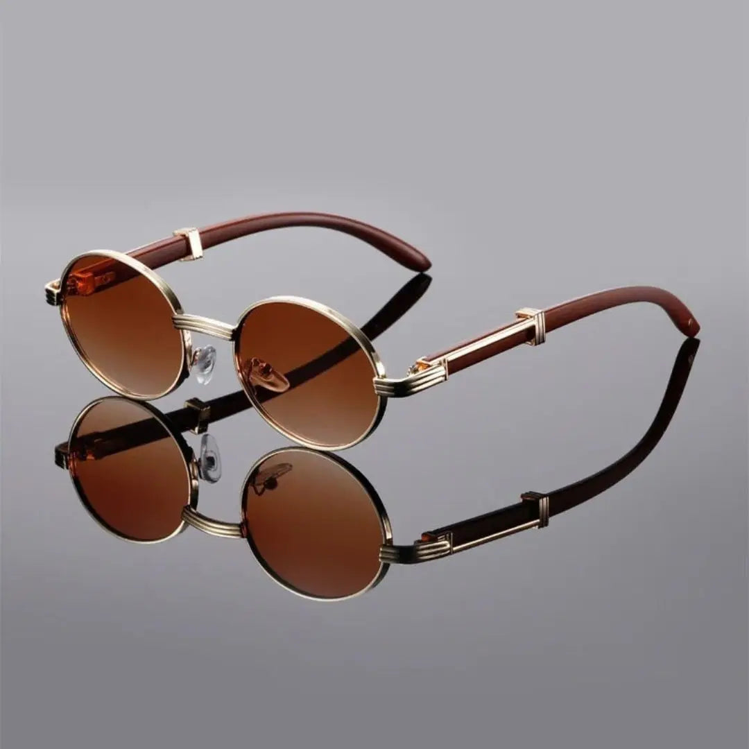 Hamilton Classic polarized UV400 sunglasses handcrafted metal rims polished acetate arms outdoor style