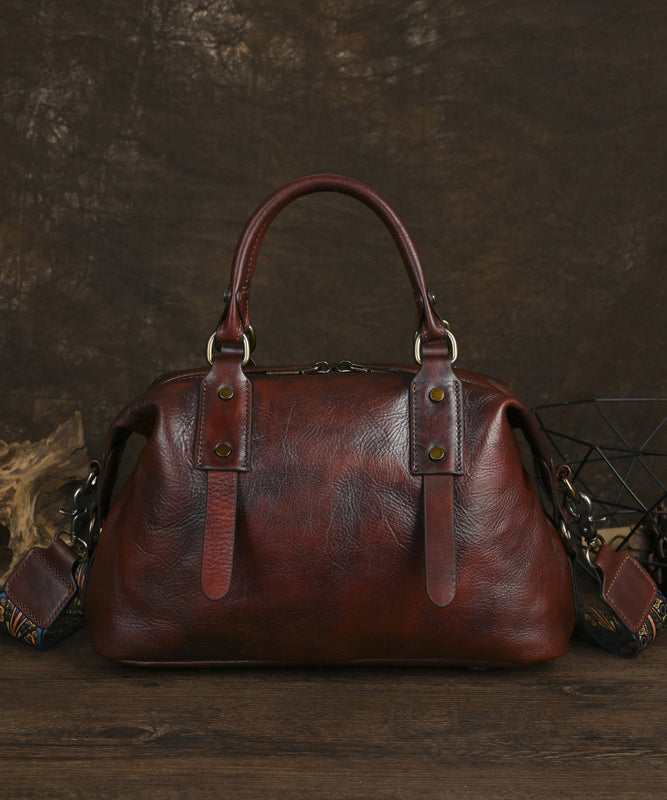 Sac fourre-tout vintage en cuir de veau de grande capacité, fait main, style café - Urbann-Vibe