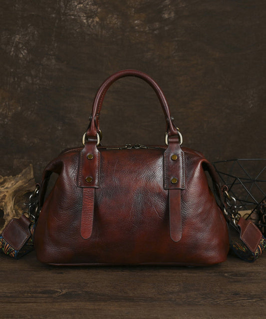 Sac fourre-tout vintage en cuir de veau de grande capacité, fait main, style café - Urbann-Vibe