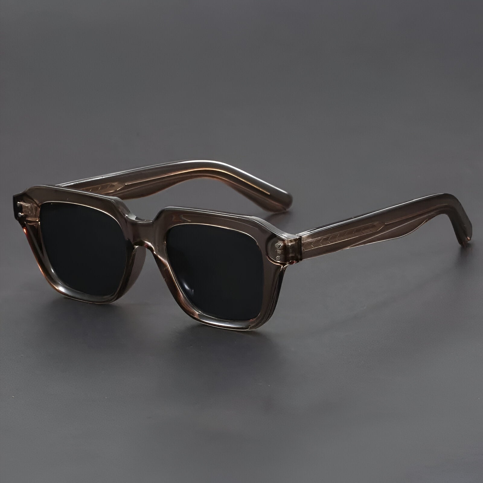 Harper retro bold square sunglasses chunky temples UV protected lenses vintage 90s style