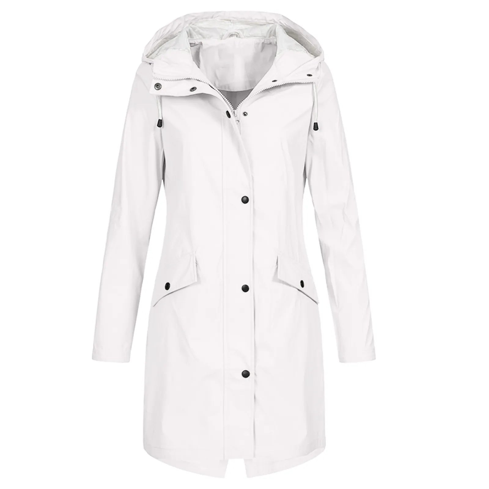 Karla women's insulated winter coat black sleek silhouette with soft faux-fur lined interior