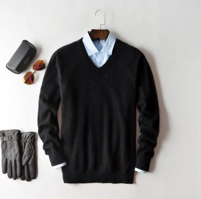 Men's regular fit knit pullover sweater elegant luxury knitwear warm polished business-casual style