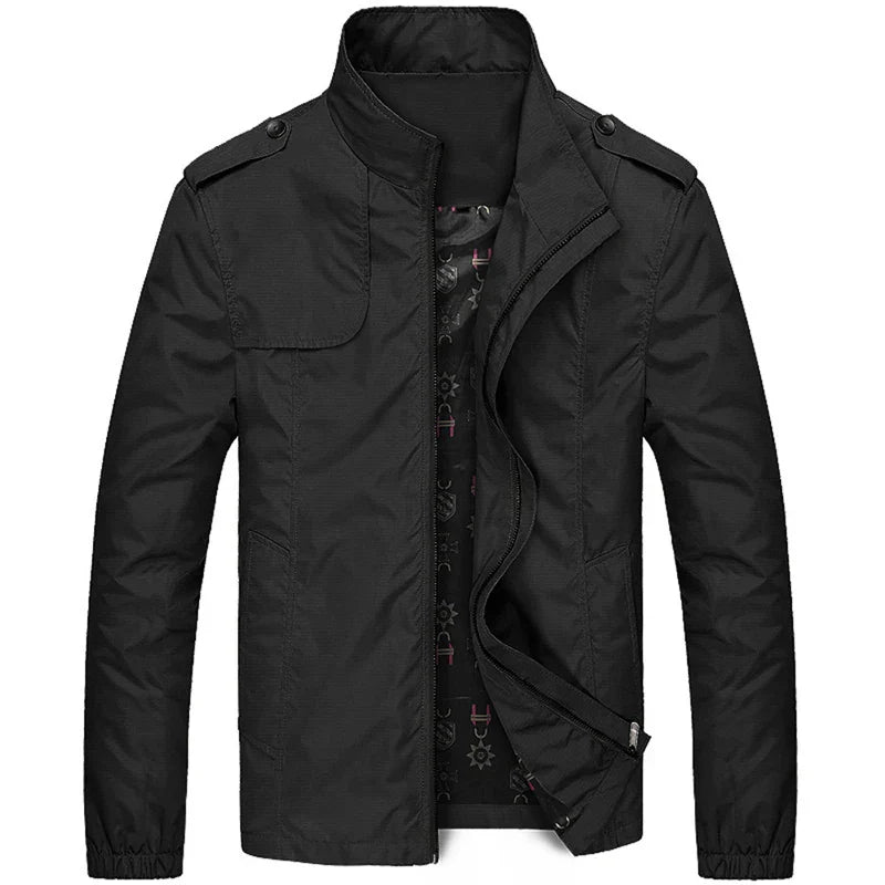 Men's casual bomber jacket modern fit durable breathable fabric stylish outdoor wear everyday elegance