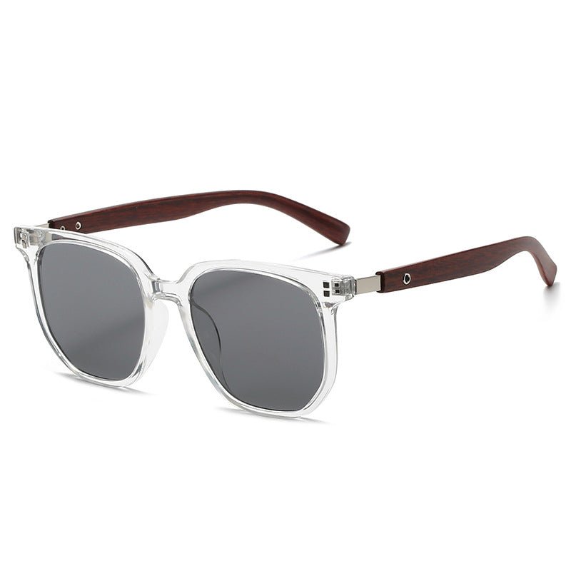 Men's vintage wooden sunglasses UV400 lightweight frames natural grain retro style modern gentlemen