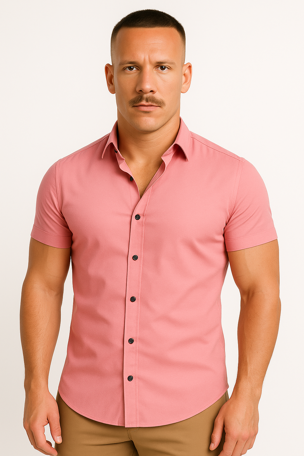 Men's stretch-fit athletic cut t-shirt in breathable fabric, slim sporty silhouette for gym training