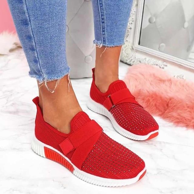Women's white orthopedic slip-on sneakers with Velcro closure, wide fit for all-day walking comfort