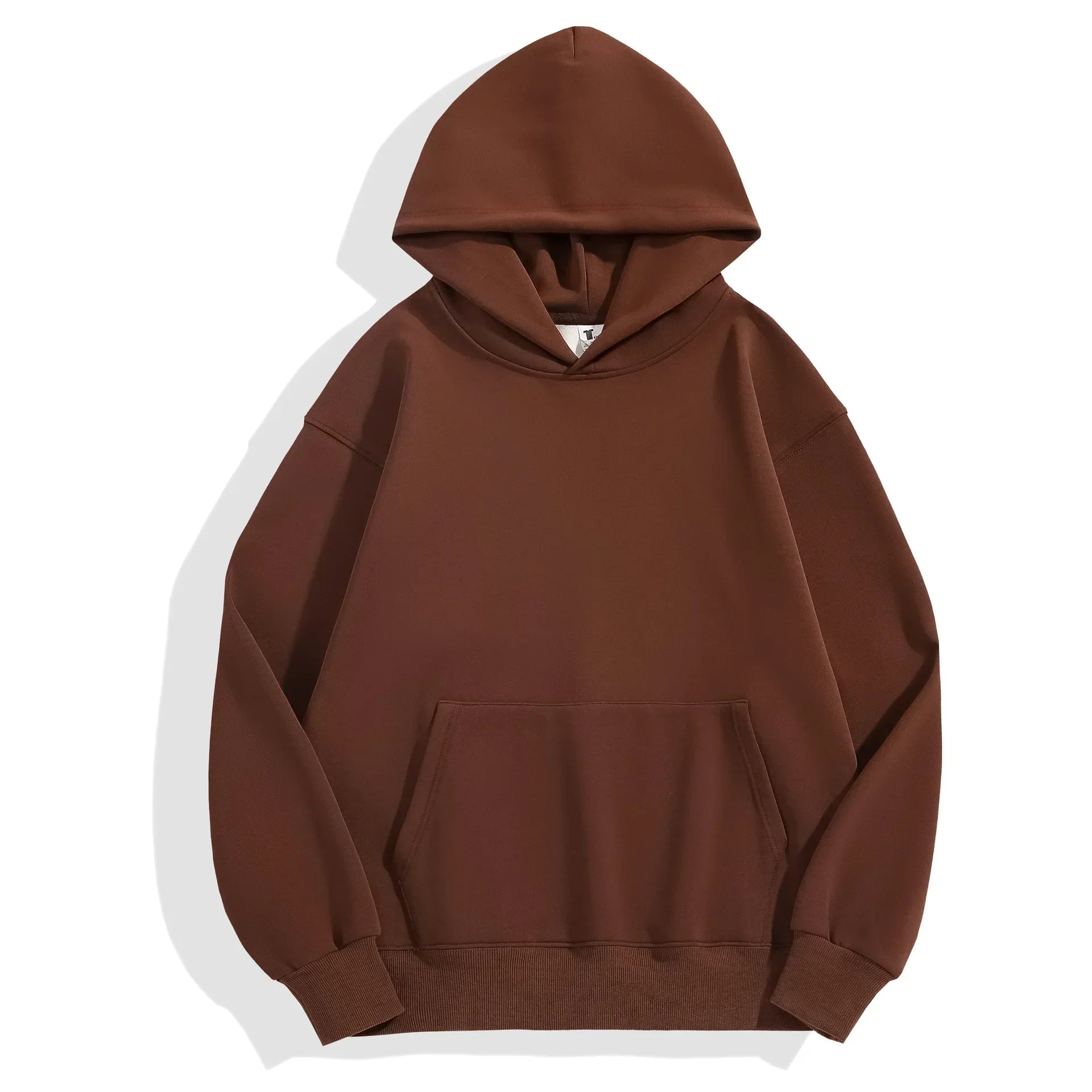 Women's ultra-warm grey thick polar fleece velour hoodie 480gsm heavyweight casual winter pullover