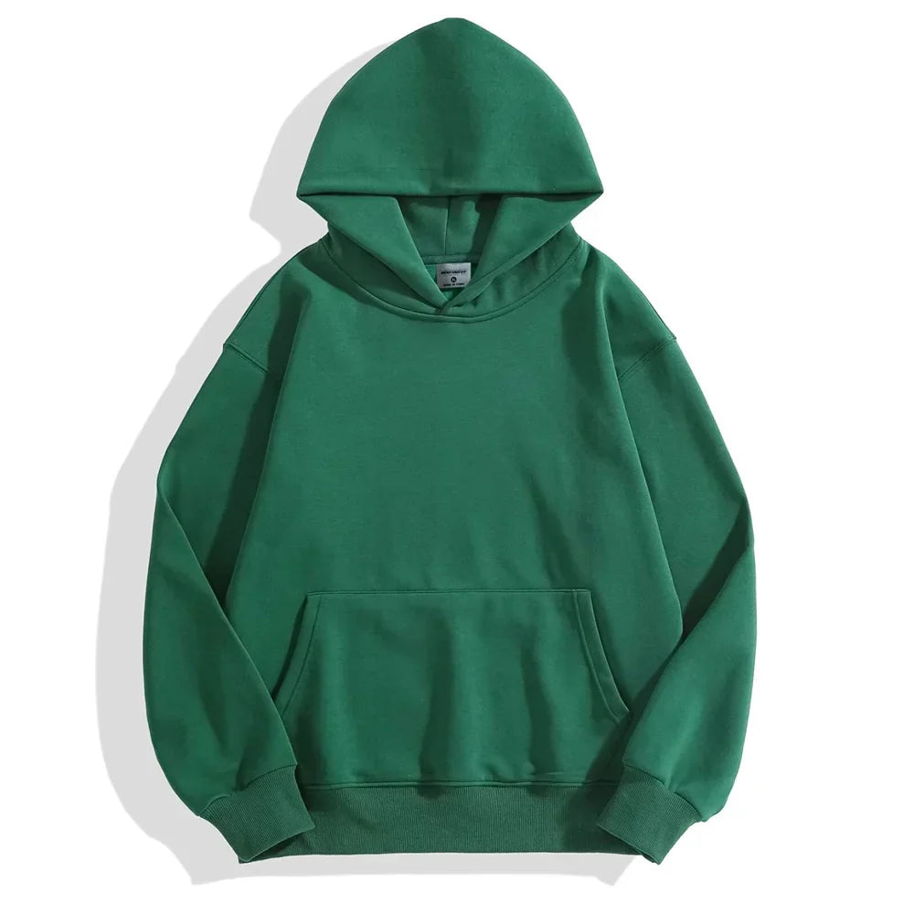 Women's ultra-warm dark hoodie heavy 480gsm polar fleece velour plush oversized fit cold weather