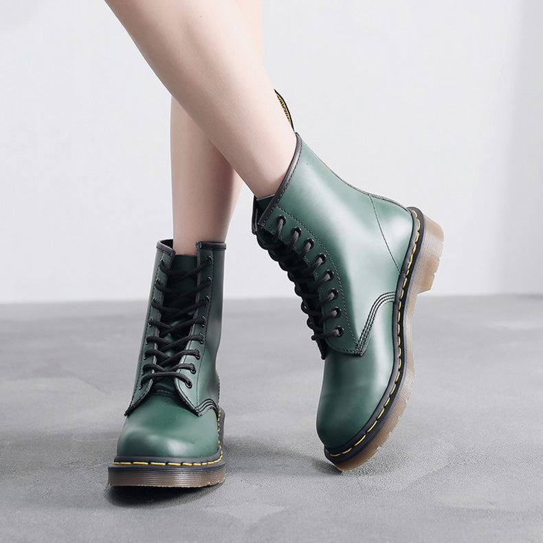 Waterproof orthopedic combat boots unisex wide fit lace-up with pull-tabs all-season rugged durability