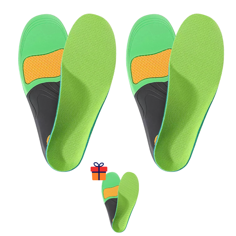 Orthopedic arch support insoles flat feet memory foam deep heel cup all-day alignment cushioning
