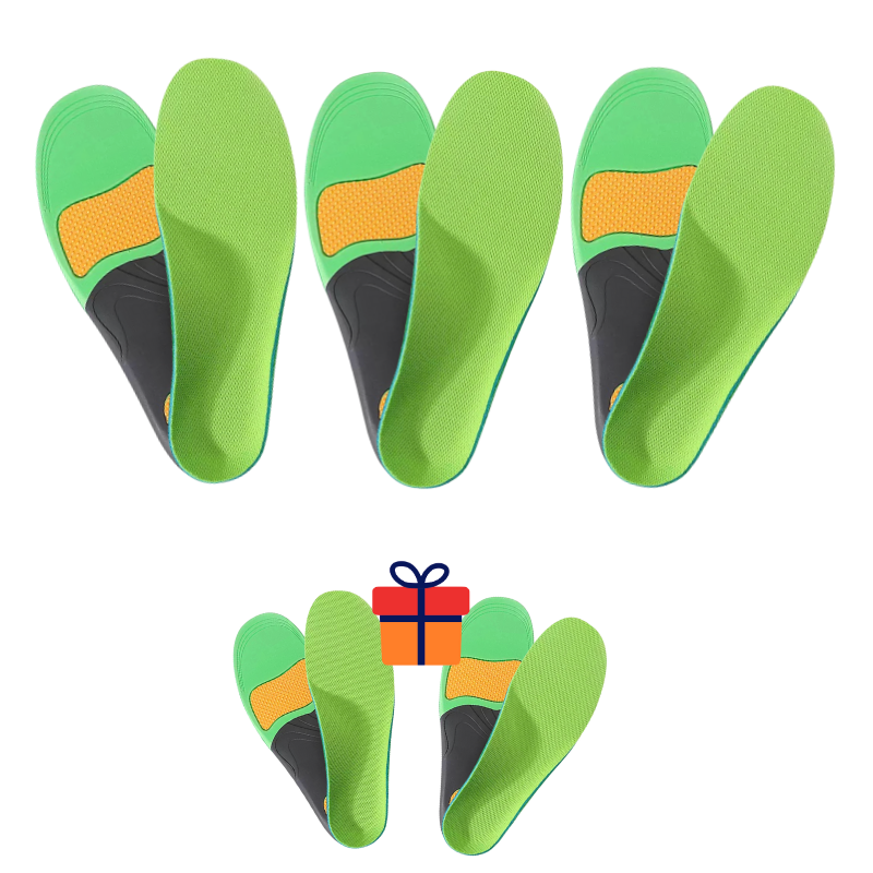 Orthopedic arch support insoles flat feet memory foam deep heel cup all-day alignment cushioning