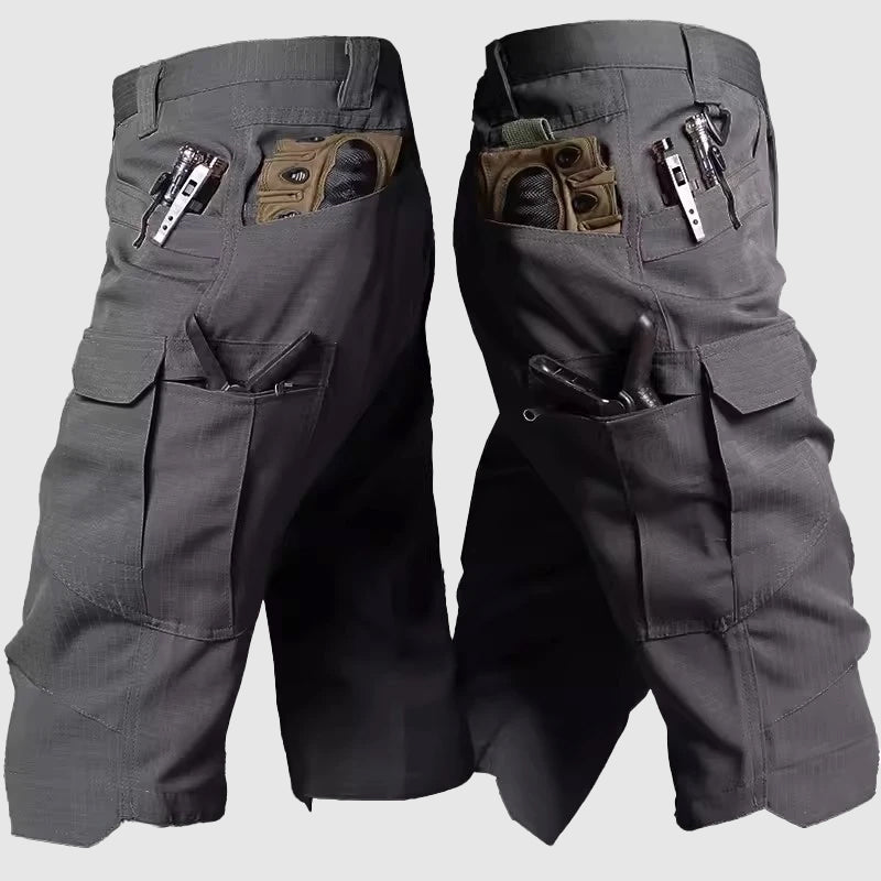 Men's camouflage cargo shorts rugged cotton-blend outdoor hunting hiking military training