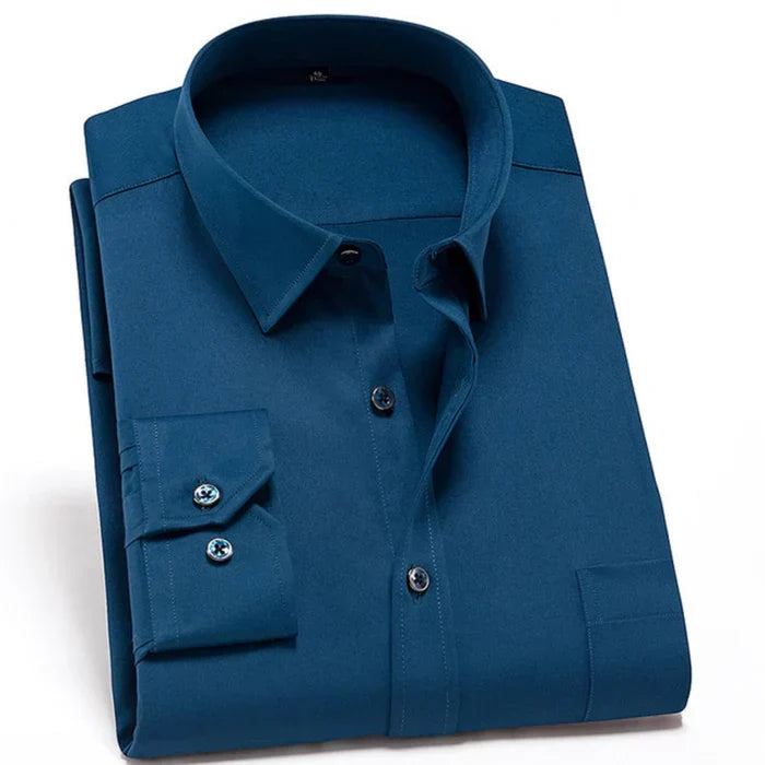 Eloura Moda Mens Stretch Wrinkle Resistant Shirt For Professionals All Day Comfort And Easy Care
