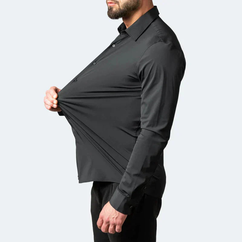 Eloura Moda Mens Stretch Wrinkle Resistant Shirt For Professionals All Day Comfort And Easy Care