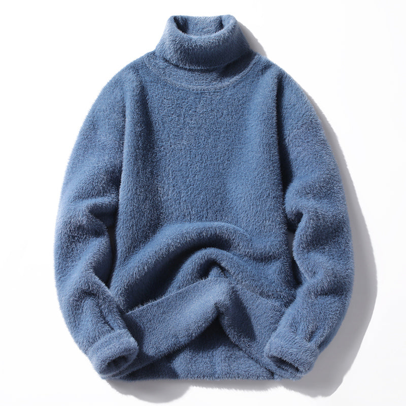 Il Sogno Alessandro Veneti cozy high-collar sweater in soft cashmere-blend with luxurious drape