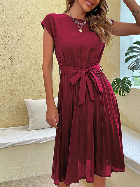 Jelica women's elegant summer dress lightweight fabric flattering silhouette day-to-evening versatile