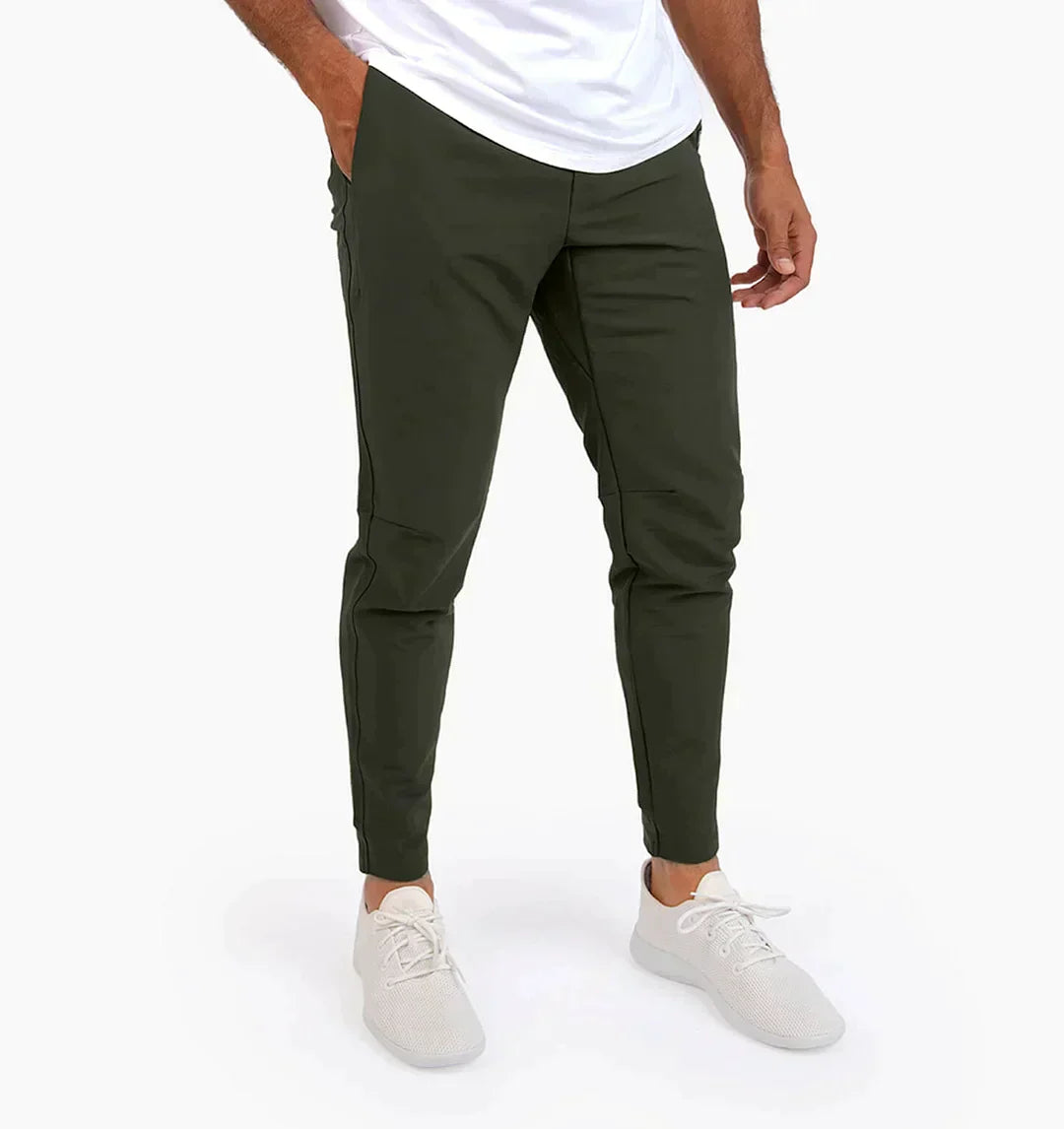 Men's slim fit stretch trousers cotton blend slim cut tailored silhouette for all-day comfort