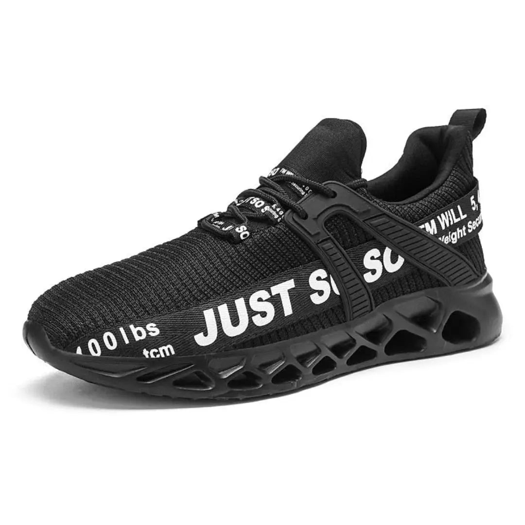 Jaxon HypeForm streetwear sneakers white stretch knit upper bold oversized branding dynamic grid sole