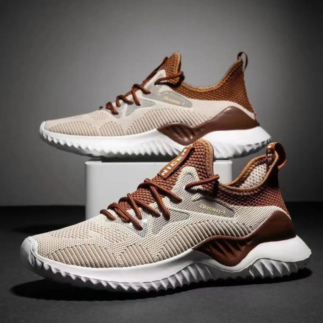 Jim Pulse dual-tone mesh athletic trainers breathable urban sneakers for all-day comfort