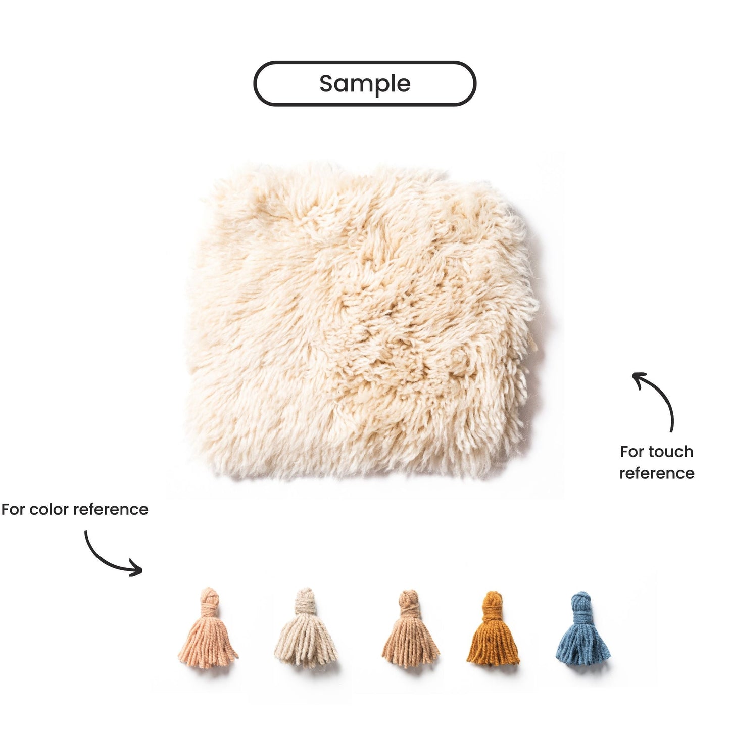 Handwoven Moroccan shag rug in neutral tones, plush New Zealand wool luxury home decor centerpiece