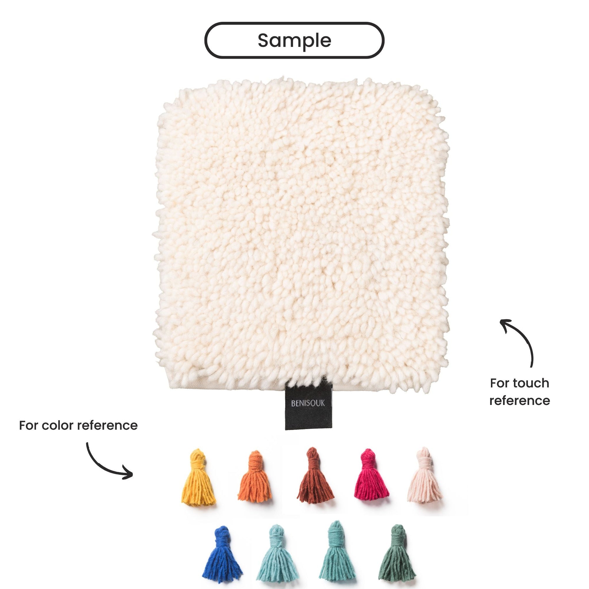 Kanz shag Moroccan rug handcrafted natural wool Beni Ourain custom-made home decor centerpiece