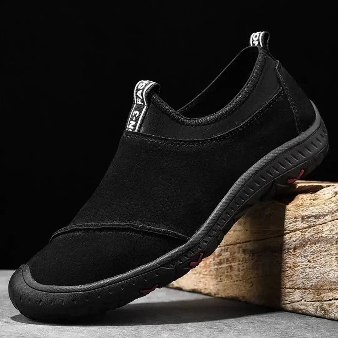 Men's slip-on suede loafers urban style with anti-slip grip and breathable lining for all-day comfort