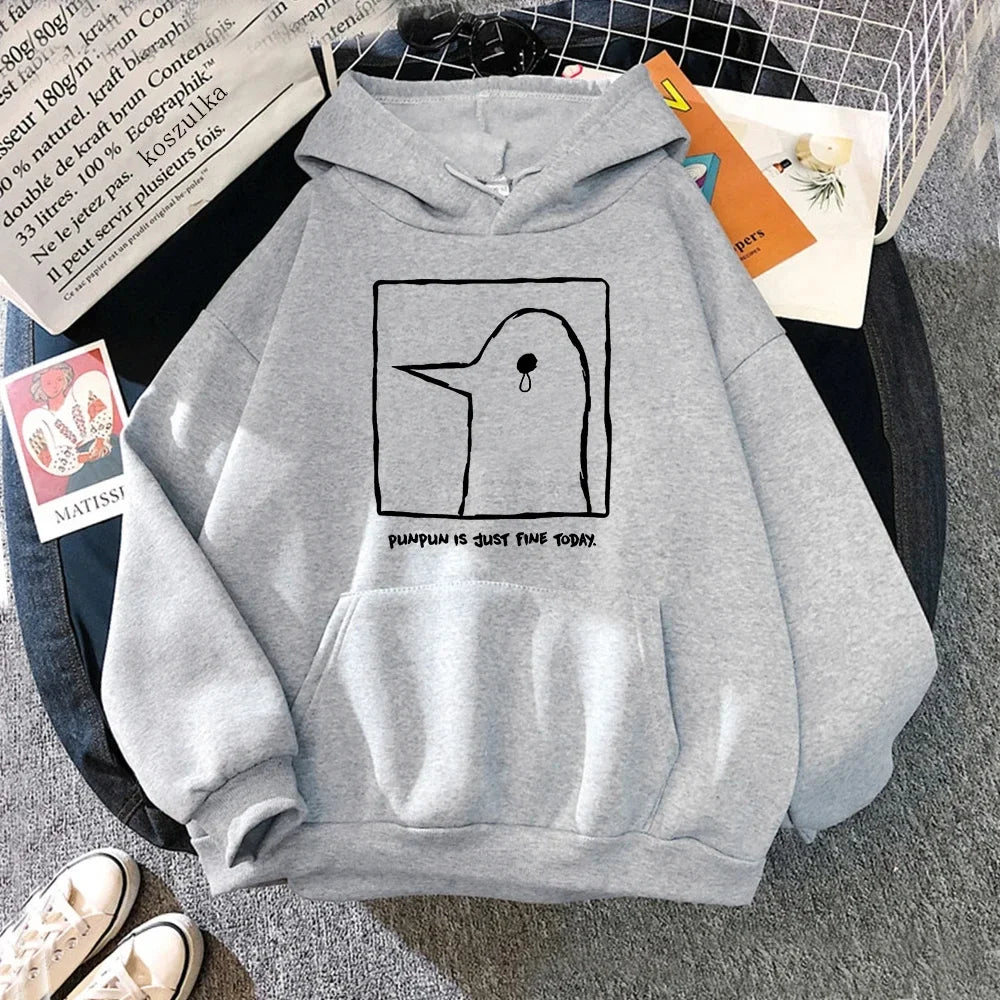 Women's Punpun anime hoodie soft breathable fabric comfortable casual fit for manga fans
