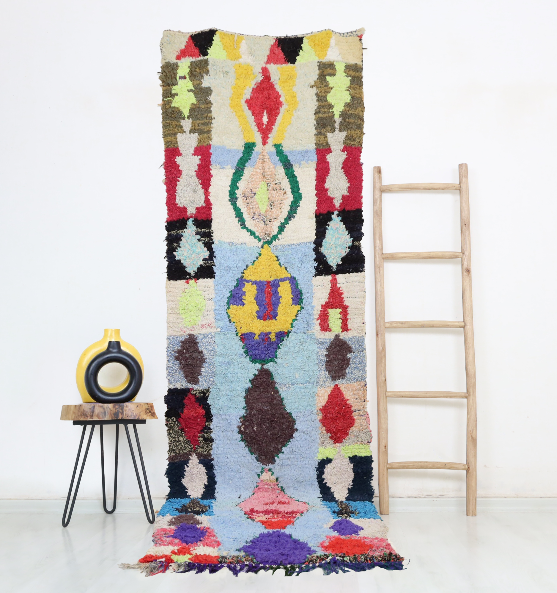 Khedduj Moroccan Rug 3'3" x 9'7" - Urbann-Vibe