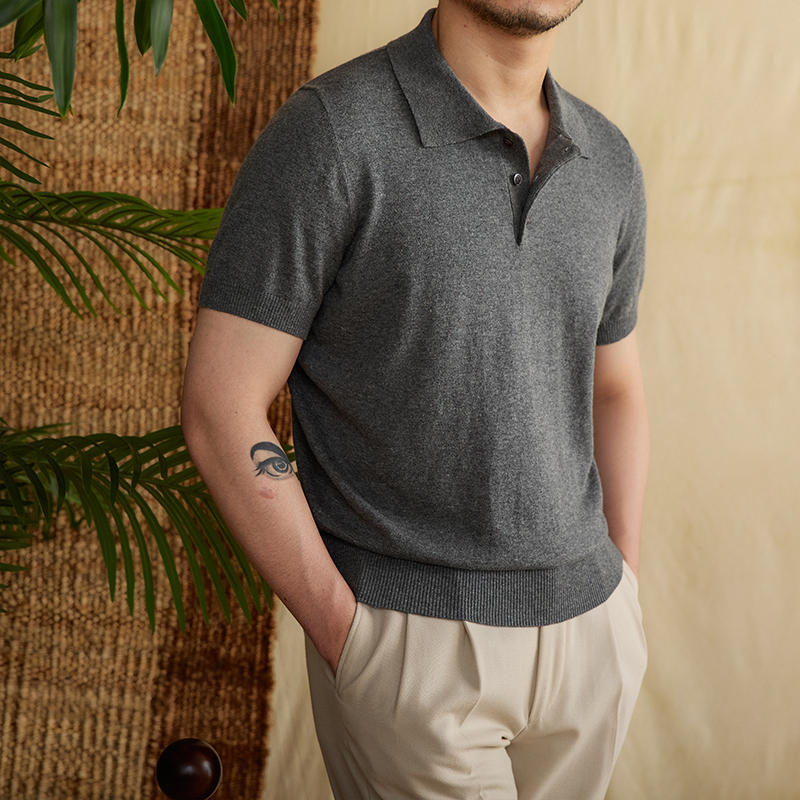 Men's classic white linen polo shirt lightweight breathable modern fit summer essential