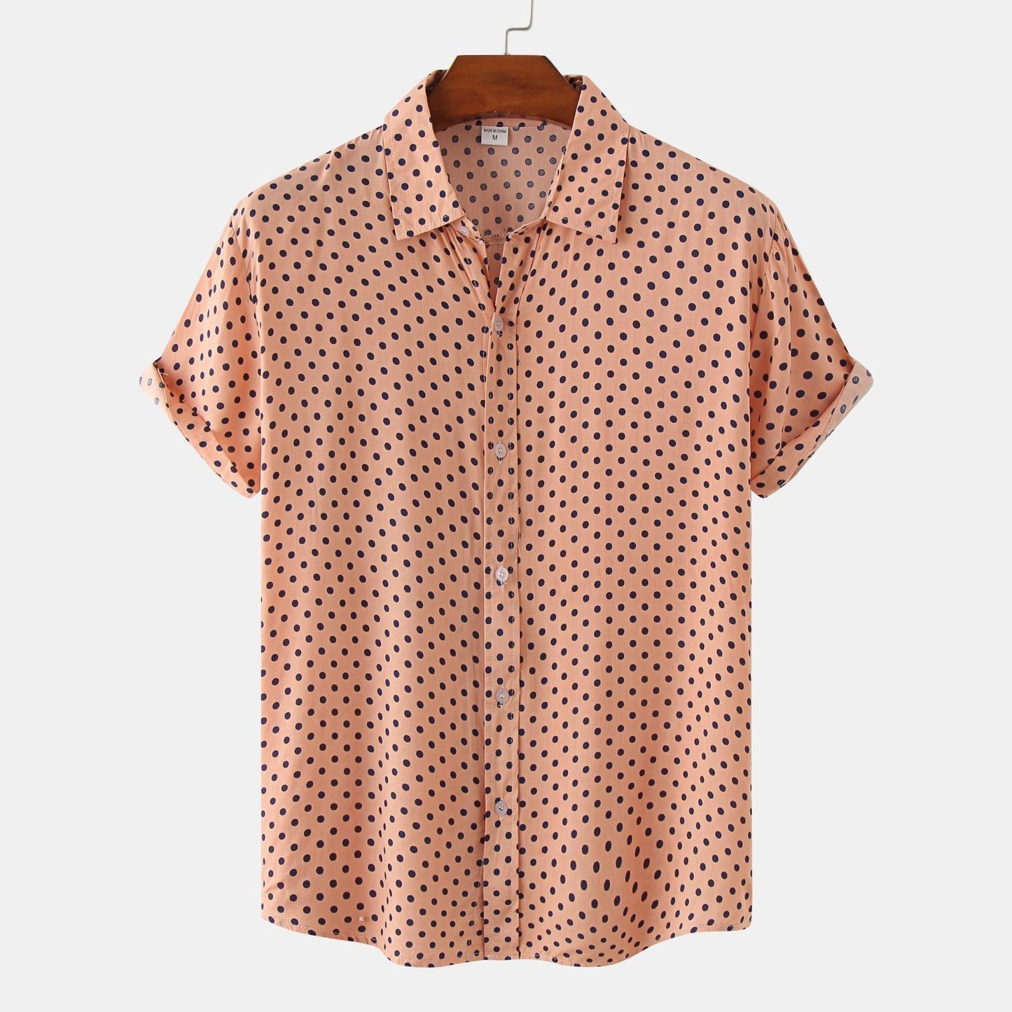Men's classic cotton shirt breathable slim fit button-down with polished silhouette for everyday wear