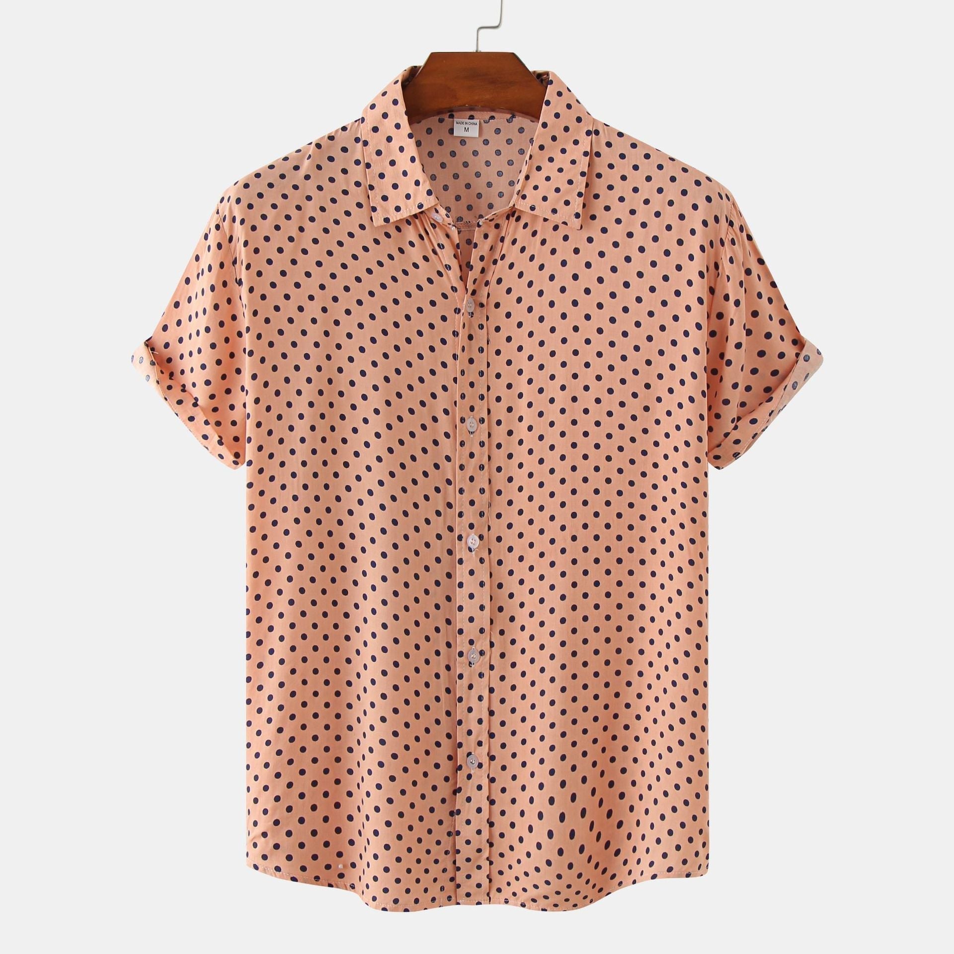 Men's classic cotton shirt breathable slim fit button-down with polished silhouette for everyday wear