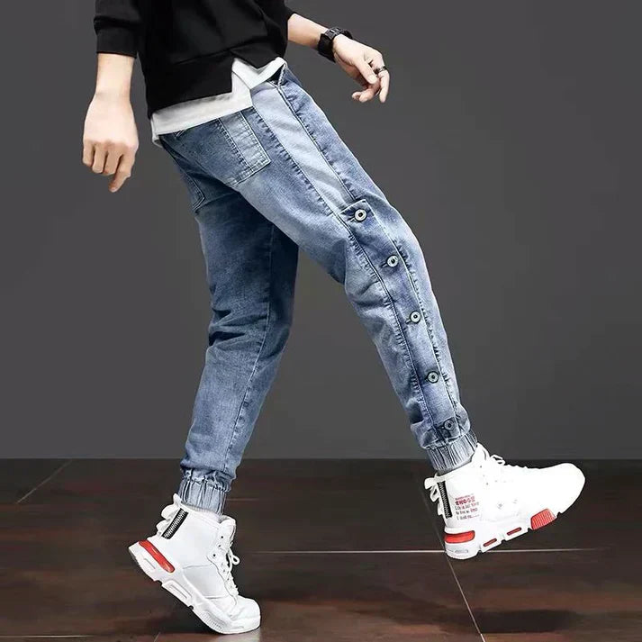 Sorren men's blue denim trousers comfortable modern fit durable everyday casual style