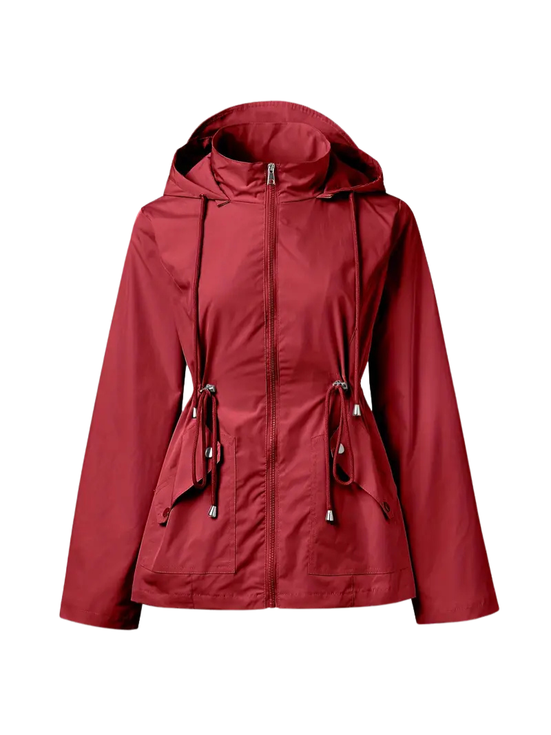 Women's waterproof rain jacket modern fit breathable city-style everyday commuter outerwear