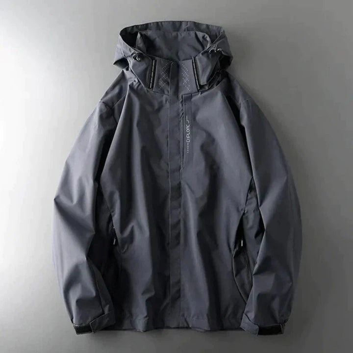 Men's lightweight waterproof windbreaker jacket breathable outdoor shell with sleek versatile design