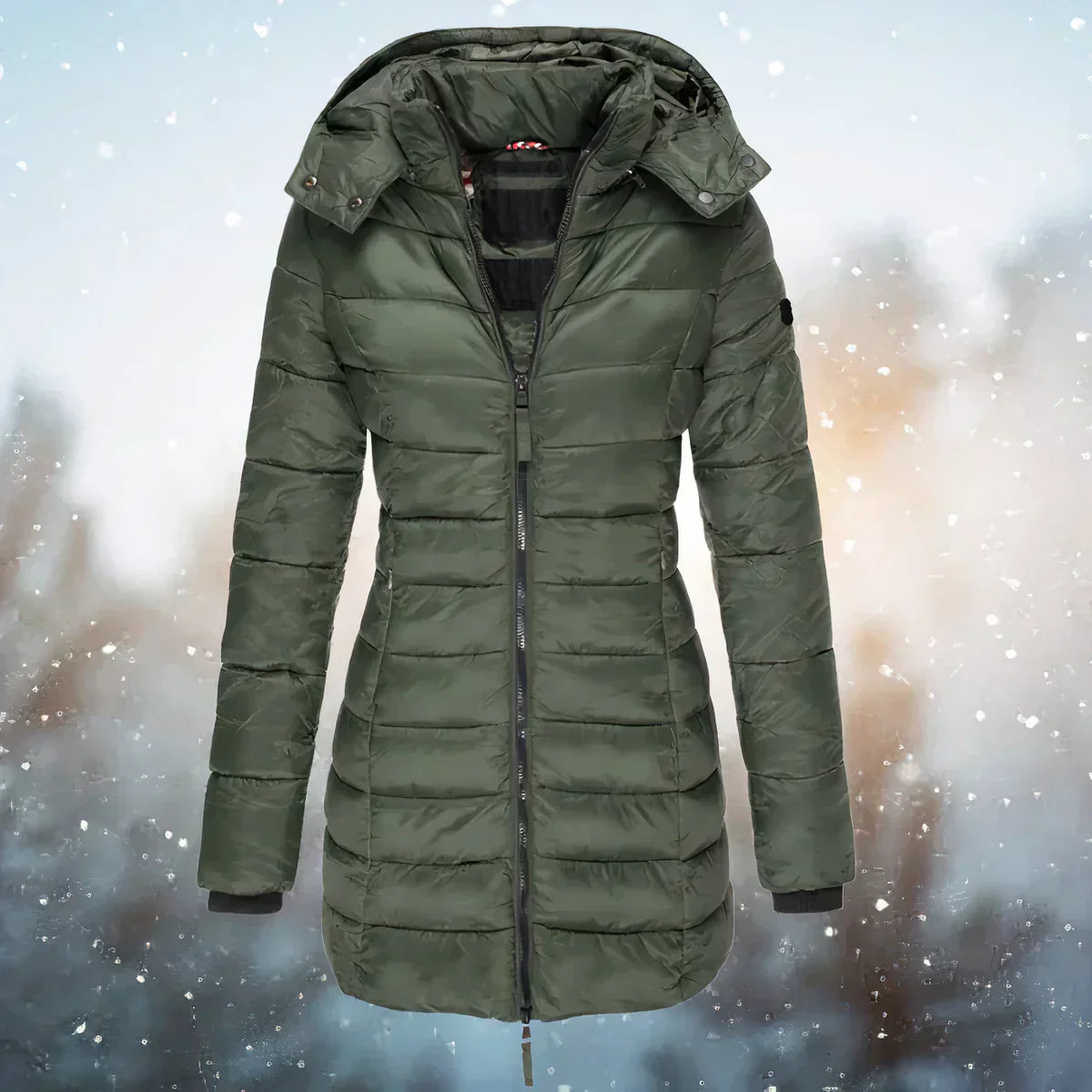 Celes unisex winter coat neutral insulated windproof everyday puffer with cozy plush lining