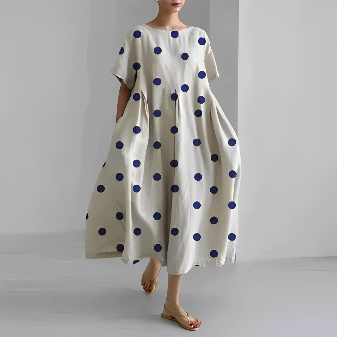 Amelie women's floral boho dress with breezy silhouette and delicate romantic print