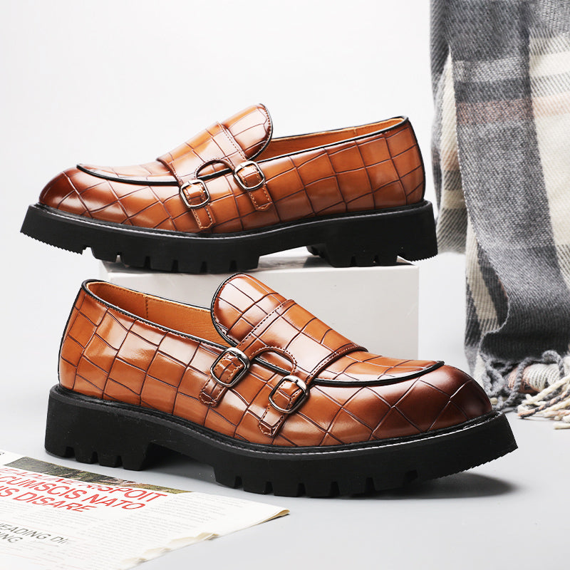 Marco Bianchi slip-on loafers premium split leather Italian craftsmanship city professional style