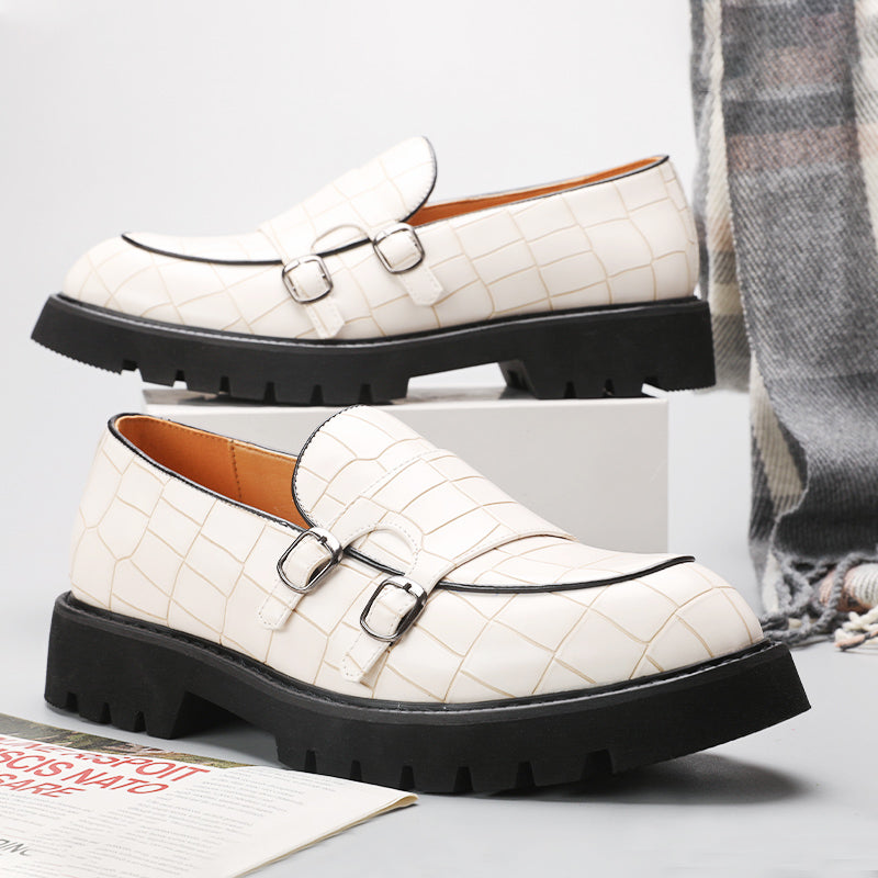 Marco Bianchi split leather slip-on loafers in classic tan, Italian-crafted with polished city-ready style